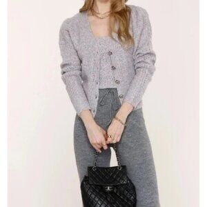 EUC Heartloom grey trackpants with ribbed elastic waistband, M